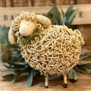 Pier 1 Curly Raffia Easter Lamb